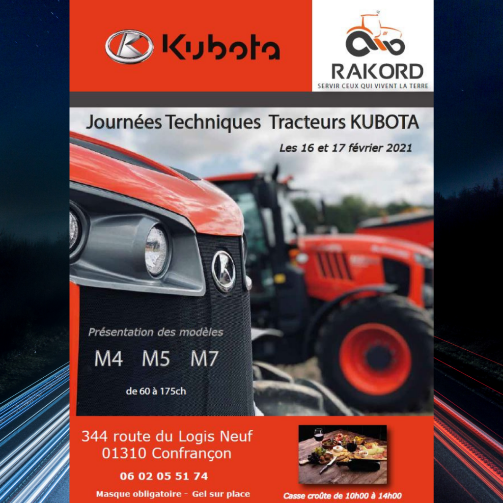 journées techniques tracteurs KUBOTA