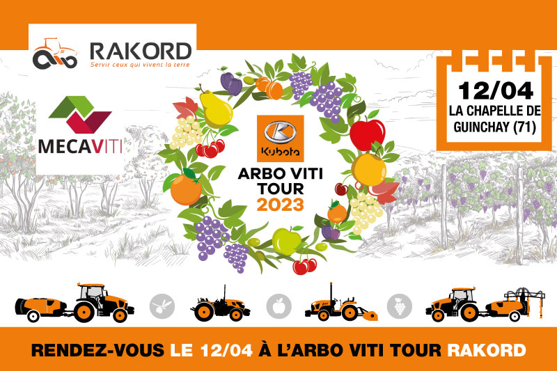 Invitation arbo viti tour KUBOTA 2023